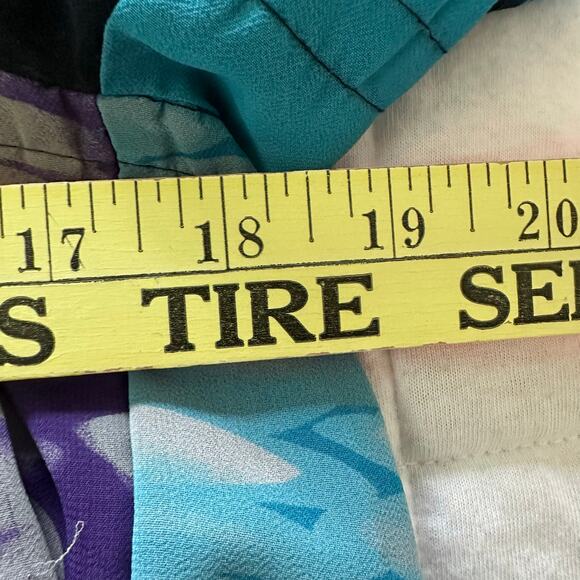 Vintage Nicola Top Womens Small Chiffon Babydoll Retro Y2K Dark Fairy Goth Girl - Picture 8 of 9